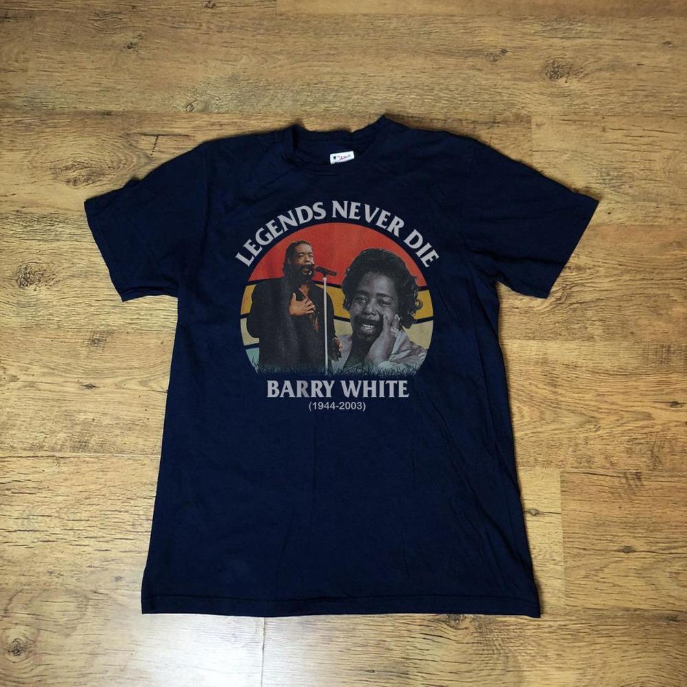 In Memory Of Barry White - Unisex Black T-Shirt